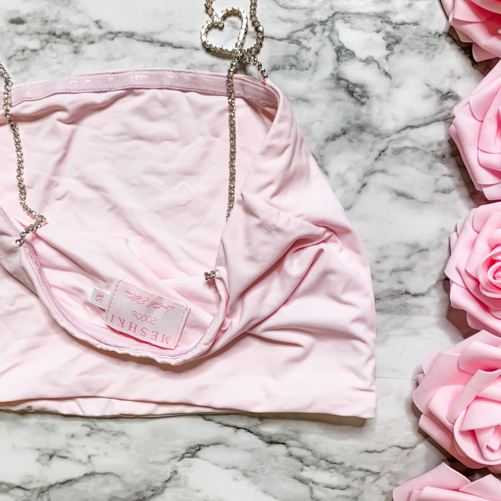 Meshki Heart Chain Strap Crop Top 💘 - Picture 10 of 15